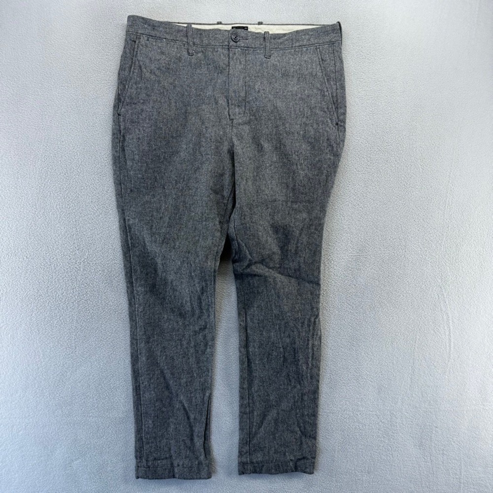 J.Crew Pants Mens 33x30 Fits 34x29 770 Straight Stretch Chino Flannel Knit Flat